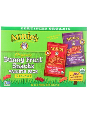 Annie's Homegrown Og2 Bunny Fruit Snacks (12x9.6Oz)