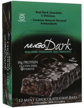 Nugo Dark Mint Chocolate Chip Nutrition Bar (12x1.76 Oz)