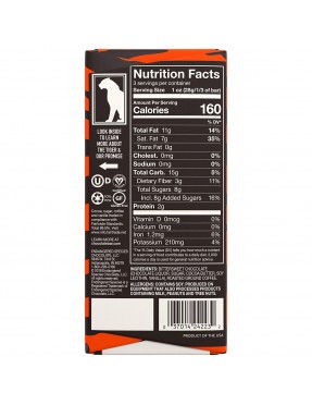 Endangered Species Dark Chocolate Bar Espresso Tiger (12x3 Oz)