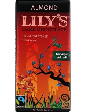 Lily's Almond Dark Chocolate (12x3 Oz)