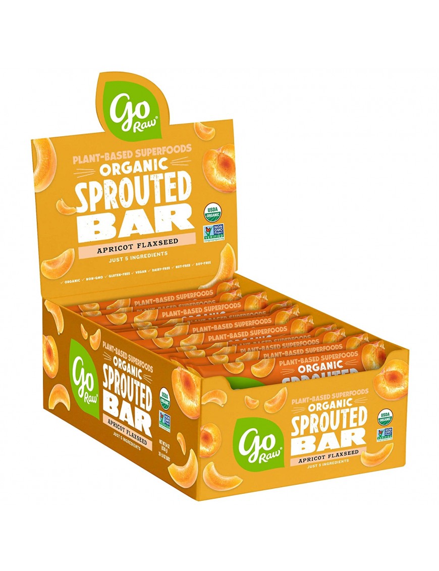 Go Raw Chewy Apricot Sprouted Bar (30x1.8 OZ)