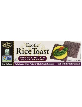 Edward & Sons Black Sesame Brown Rice Toast (12x2.25 Oz)