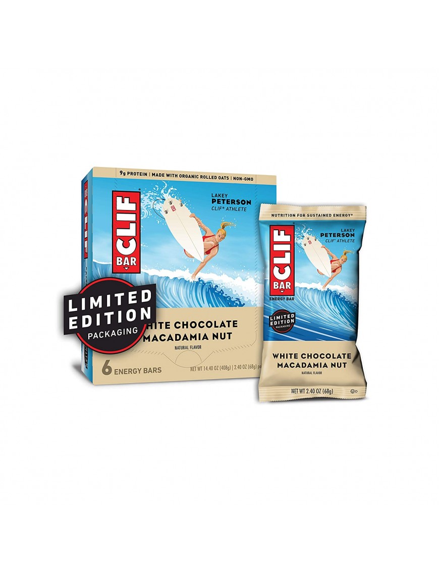 Clif Bars Organic White Chocolate Macadamia Nut (9x6Pack)