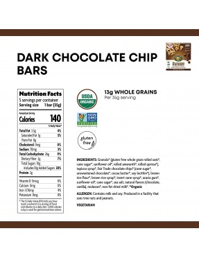 Nature's Path Dark Chocchp Bar GF (6x6.2OZ )