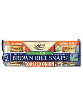 Edward & Sons Onion Brown Rice Snaps (12x3.5 Oz)