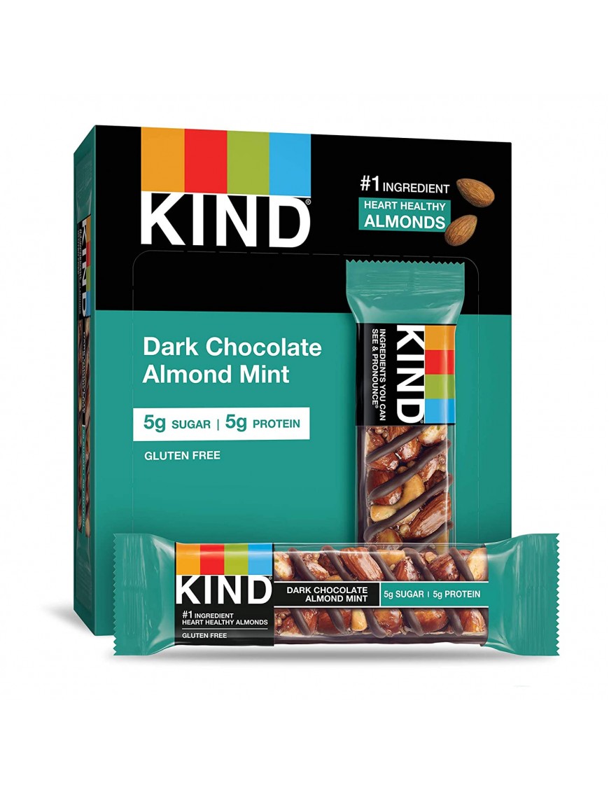 Kind Dark Chocolate Almond Mint Bars (12x1.4 OZ)