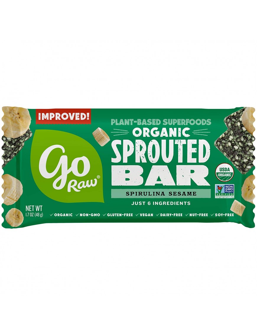 Go Raw Organic Spirulina Bar (25x1.7 OZ)