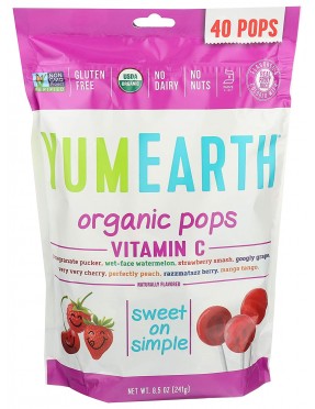 Yummy Earth Lollipop Asst (12x8.5OZ )