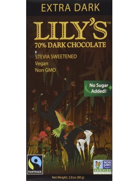 Lily's Dark Chocolate with Stevia Extra Dark (12x2.8 OZ)