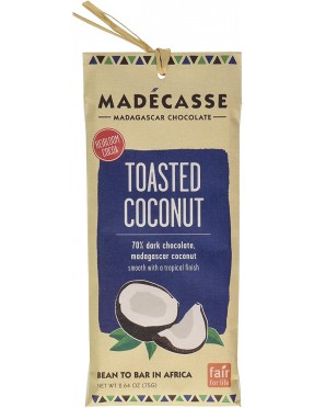 Madecasse Tst Coconut 63% DkChocolate (10x2.64OZ )