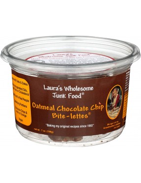 Laura's Wholesome Junk Food Bite-Lettes Oatmeal Chocolate Chip (6x7Oz)