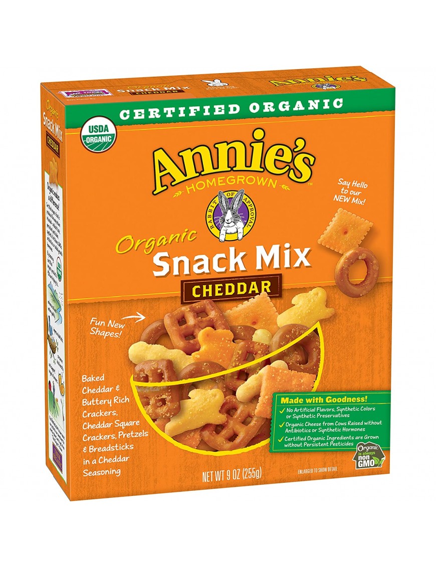 Annie's Homegrown Bunnies Cheddar Snack Mix (12x9 Oz)