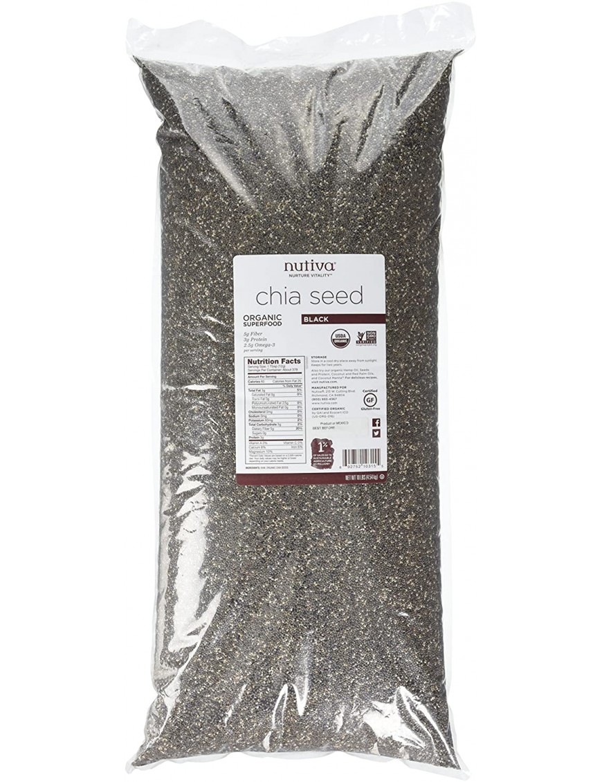 Nutiva Chia Sd Vacpk (1x10LB )