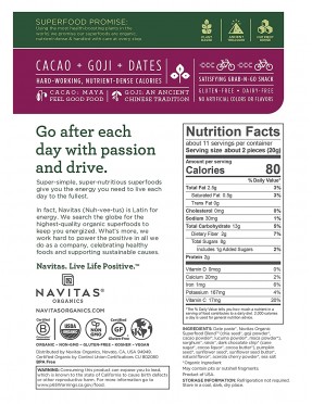 Navitas Naturals Cacao Goji Power Snack (12x8 OZ)