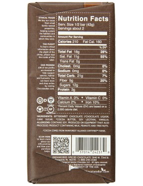 Endangered Species Smooth Dark Chocolate Bar Chimpanzee (12x3 Oz)