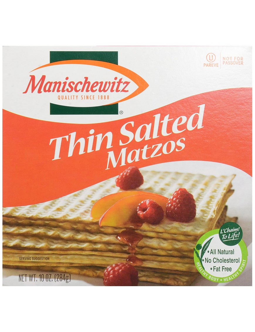 Manischewitz Matzo, Thin Salted (12x10 OZ)