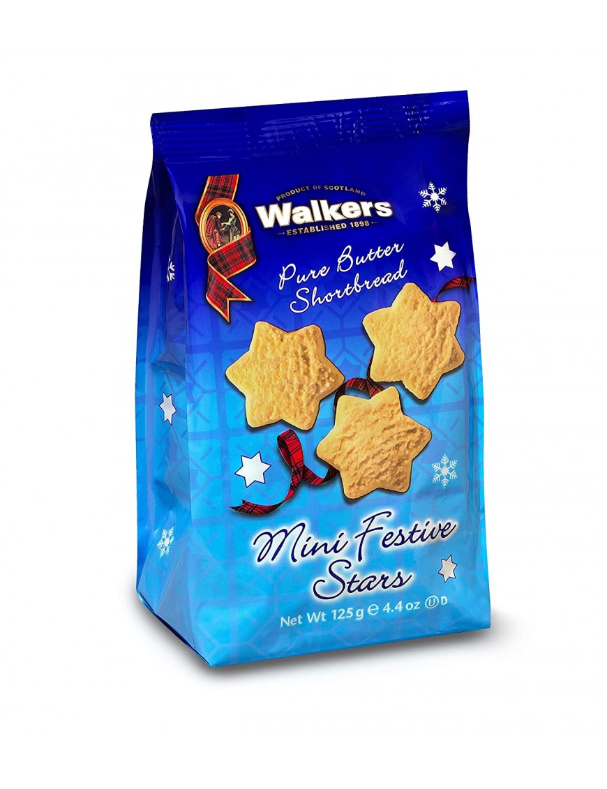 Walkers Shortbread Cookies Mini Hanukkah Stars (12x4.4 OZ)