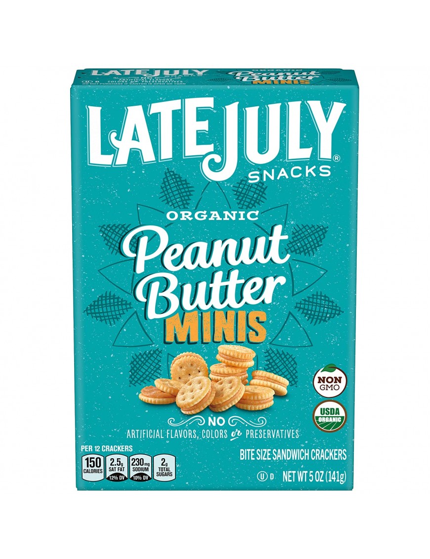 Late July Organic Mini Peanut Butter Bite Size (12x5 OZ)