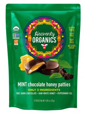 Heavenly Organics Mint Chocolate Honey Patties (6x4.66 OZ)