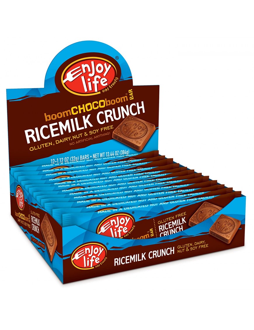 Enjoy Life Foods Milk Chocolate Crispy Rice Bar (24x1.4 Oz)