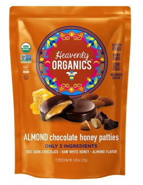 Heavenly Organics Almond Chocolate Honey Patties (6x4.66 OZ)