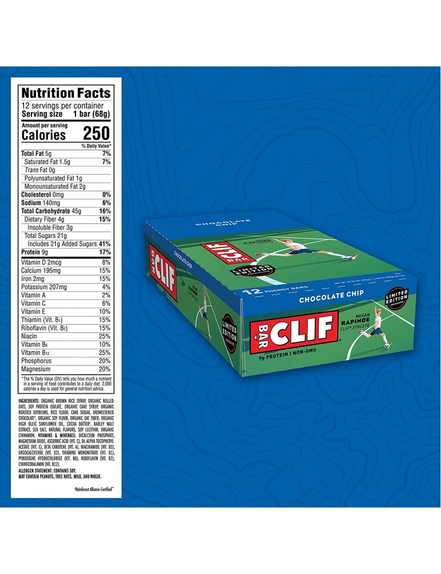 Clif Bar Chocolate Chip Clif Bar Bar (12x2.4 Oz)