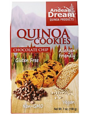 Andean Dream Quinoa Choc Chip Cookies Gluten Free (6x7 Oz)