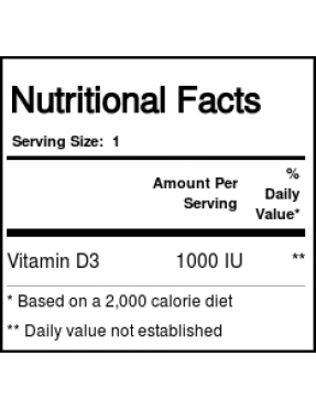 Zahlers Vitamin D3 - 1000 IU 250 softgels