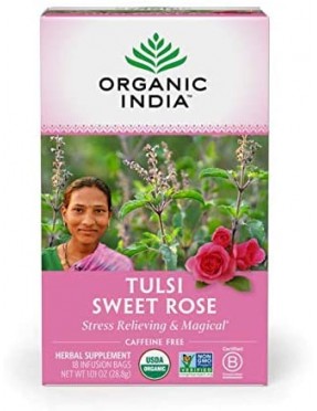 India Sweet Rose Tulsi Tea (6x18 CT)