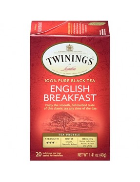 Twinings English Breakfast Tea (6x20 Bag)