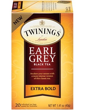 Twinings Extra Bold Earl Grey Black Tea (6x20 Ct)