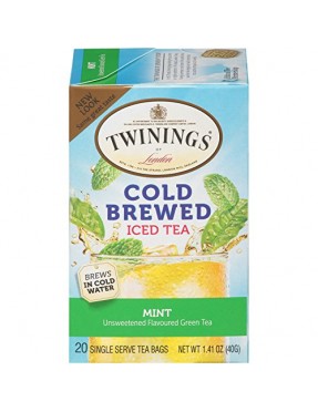 Twinings Cold Brew Green Tea with Mint Iced Tea (6x20 Bag)