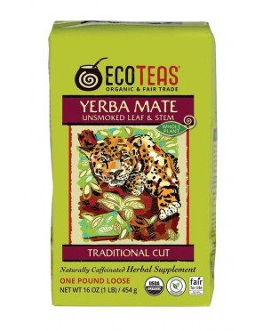 ECOTEAS Yerba Mate Leaf/Stem Loose (6x1LB)