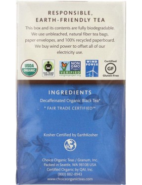 Choice Organic Teas Decaf English Breakfast (6x16 Bag)