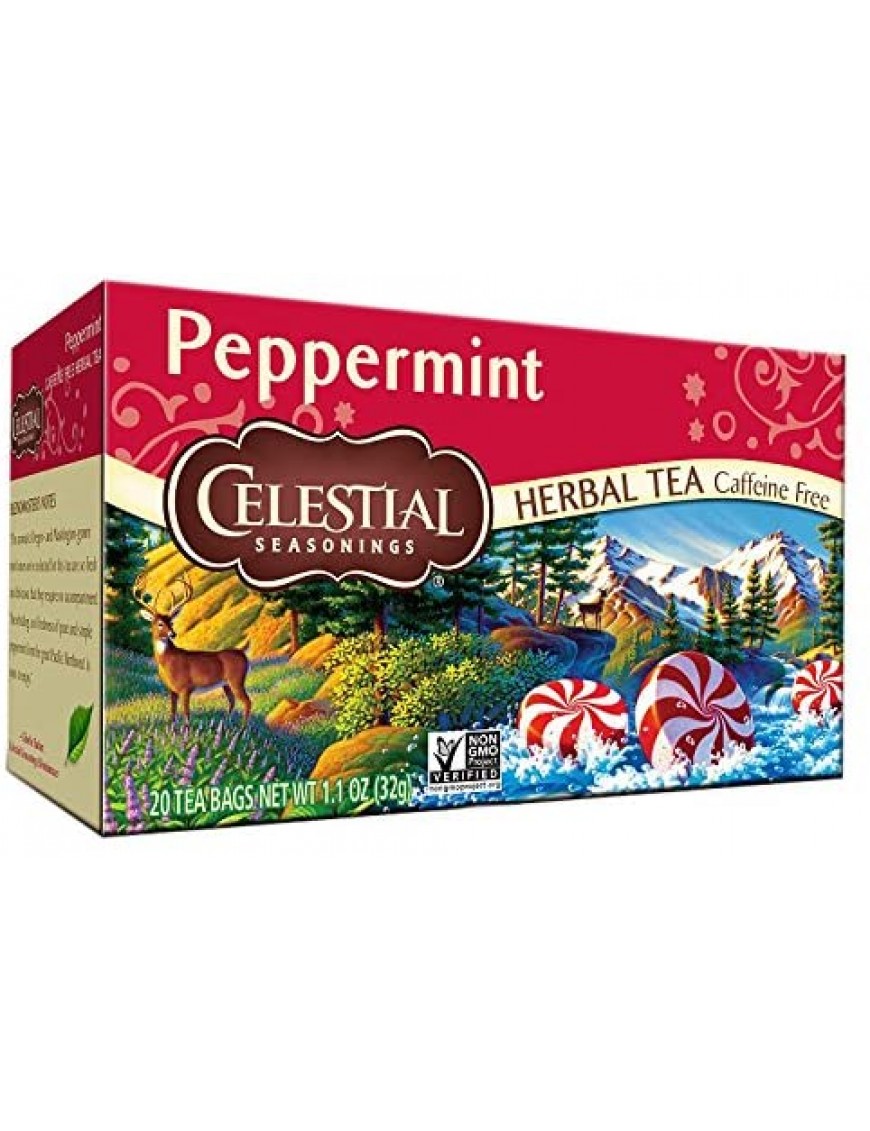 Celestial Seasonings Peppermint Herb Tea (6x20bag)