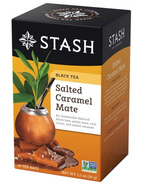 Stash Salted Caramel Mate Herbal and Black Tea (6x18 BAG )