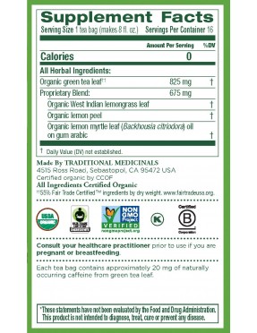 Traditional Medicinals Golden Green Herb Tea (6x16 Bag)