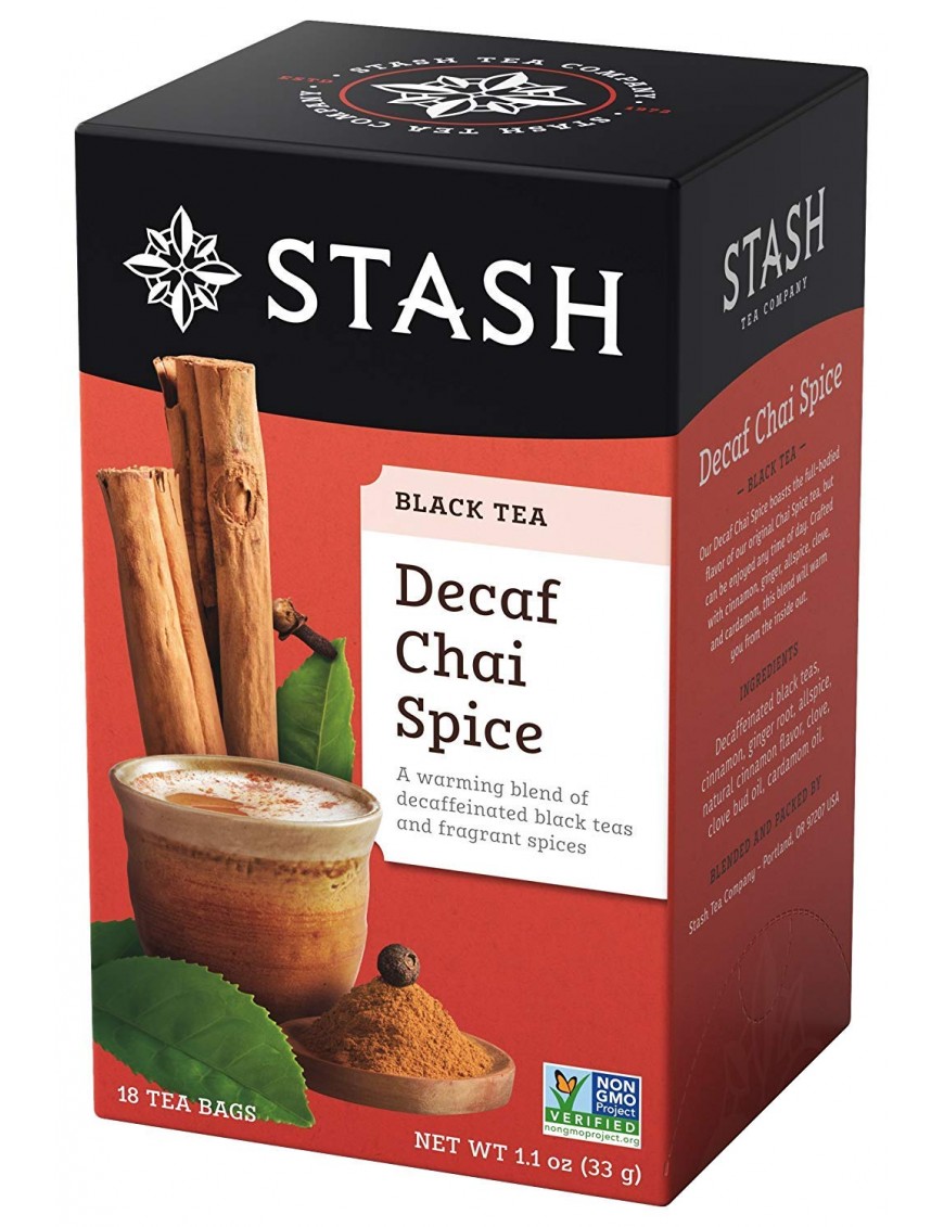 Stash Tea Chai Spice Blend Decaf Tea (6x18 CT)