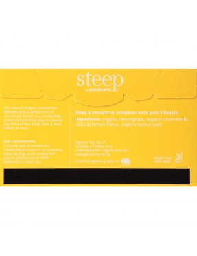 Bigelow Tea Steep Organic Chamomile Citrus (6x20 BAG )