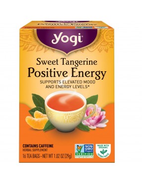 Yogi Teas Sweet Tangerine Positive Energy Tea (6x16 Bag) 