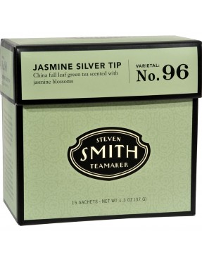 Smith Teamaker Green Tea Jasmine Silver Top 15 Bags