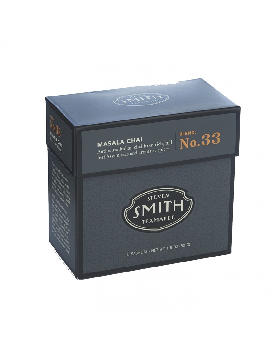 Smith Teamaker Masala Chai Blend No. 33 Full Leaf Blended Black Tea (6X15 Bag )