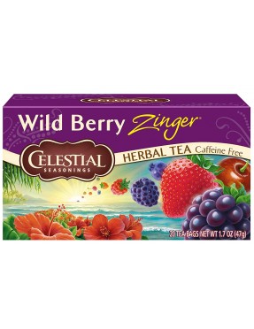 Celestial Seasonings Wild Berry Zinger Herb Tea (6x20bag)