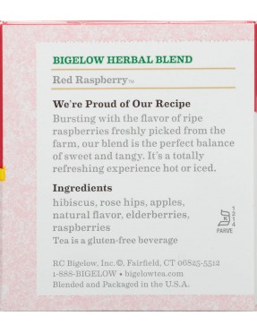 Bigelow Red Raspberry Herbal Tea (6x20 Bag )