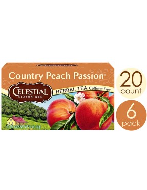 Celestial Seasonings Country Peach Passion Herb Tea (6x20bag)