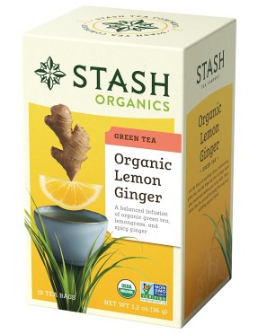 Stash Tea Green Lemon Ginger Tea (6x18 CT)