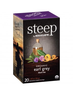 Bigelow Steep Organic Earl Grey Black Tea (6x20 BAG )