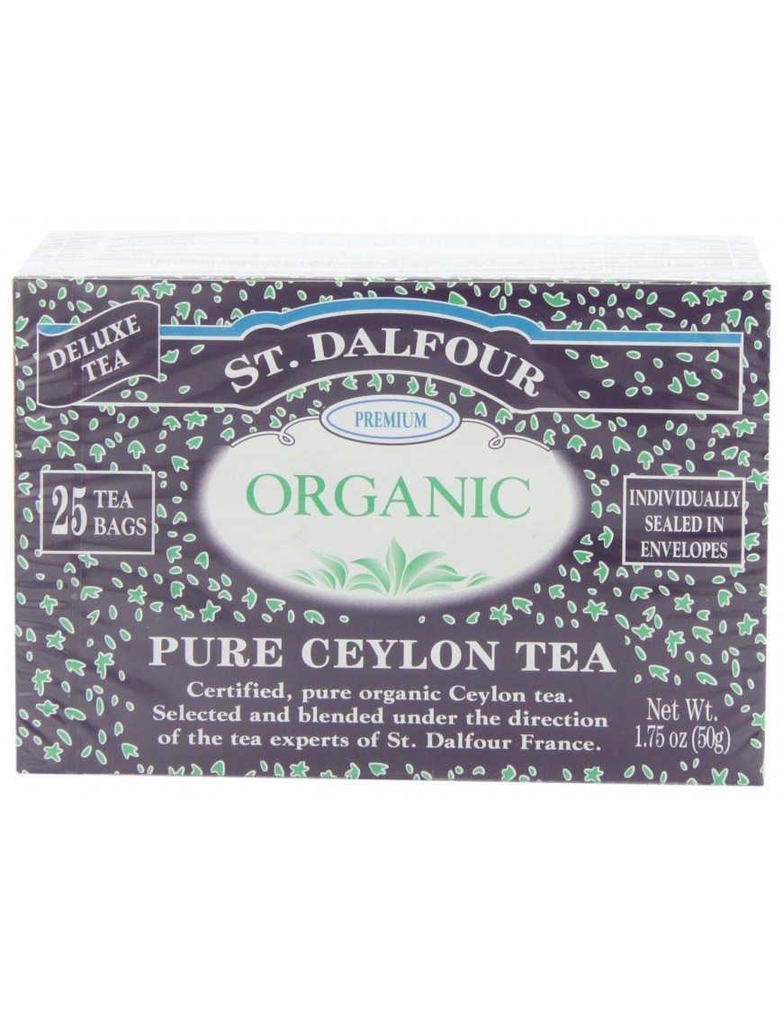 St Dalfour Organic Tea Pure Ceylon (1x25 Tea Bags)