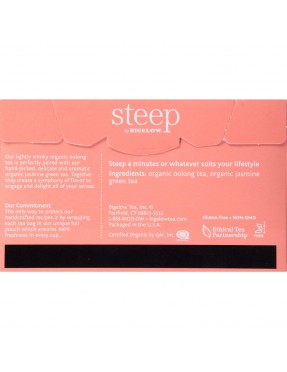 Bigelow Steep Organic Oolong & Jasmine Green Tea (6x20 BAG )