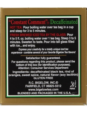 Bigelow Decaffeinated Constant Comment Tea (6x20 Bag )